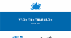 Desktop Screenshot of metalbabble.com