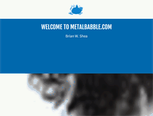 Tablet Screenshot of metalbabble.com